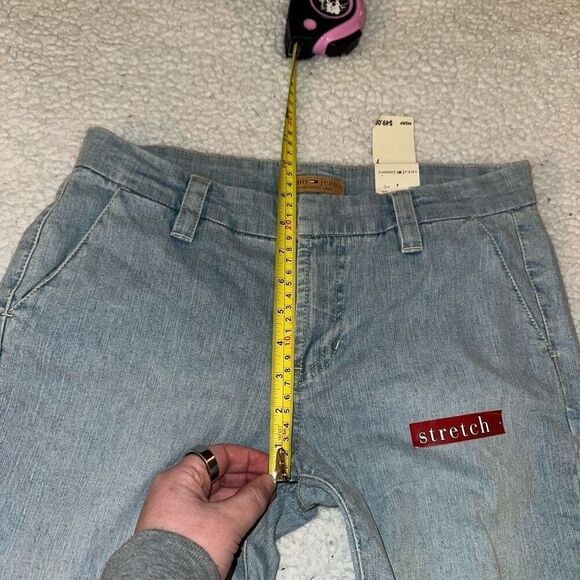 Tommy Jeans Juniors Light Wash Denim Flare Y2K Size 7 NWT - Picture 9 of 12